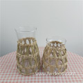 Natural Grass Wrapped Glass Jug Flower Vase